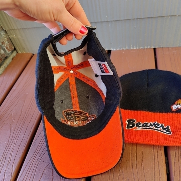 Nike OSU Beavers Hat Cap and Beanie Oregon State University Hats Orange Black - Picture 5 of 9
